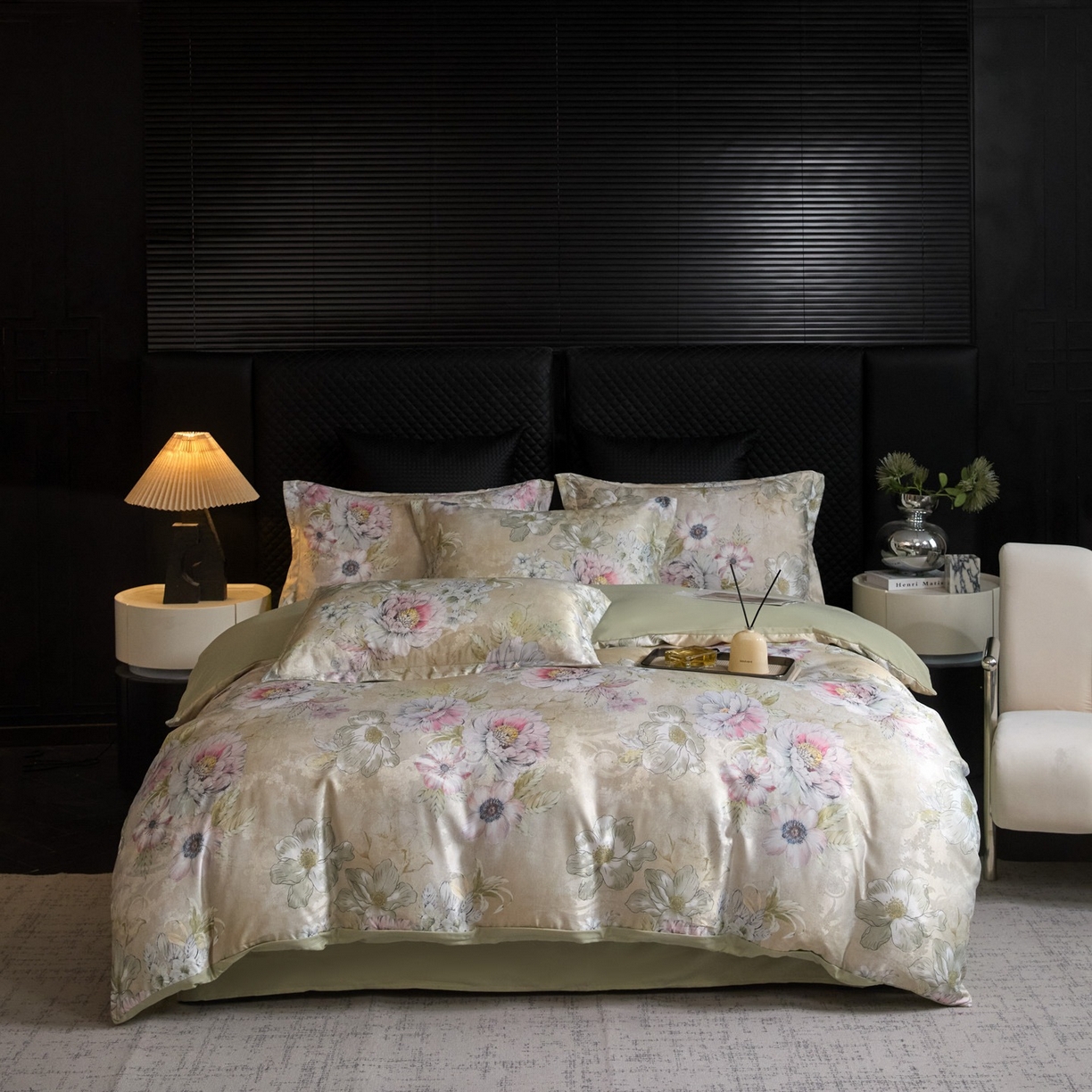 莱欧纳家纺 2025新款轻奢提花印花四件套 云瑾