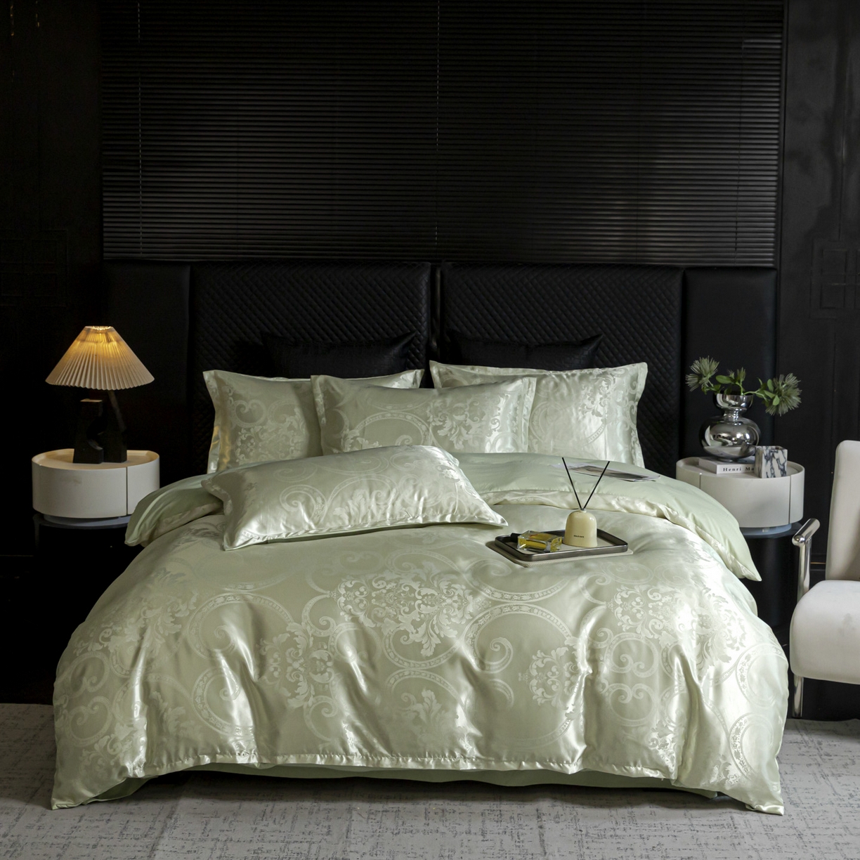 91家纺网 家纺一手货源 找家纺 （总）莱欧纳家纺 2025新款轻奢欧式提花四件套