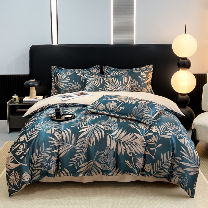 91家纺网 家纺一手货源 找家纺 （总）莱欧纳家纺 2025新款轻奢欧式提花四件套