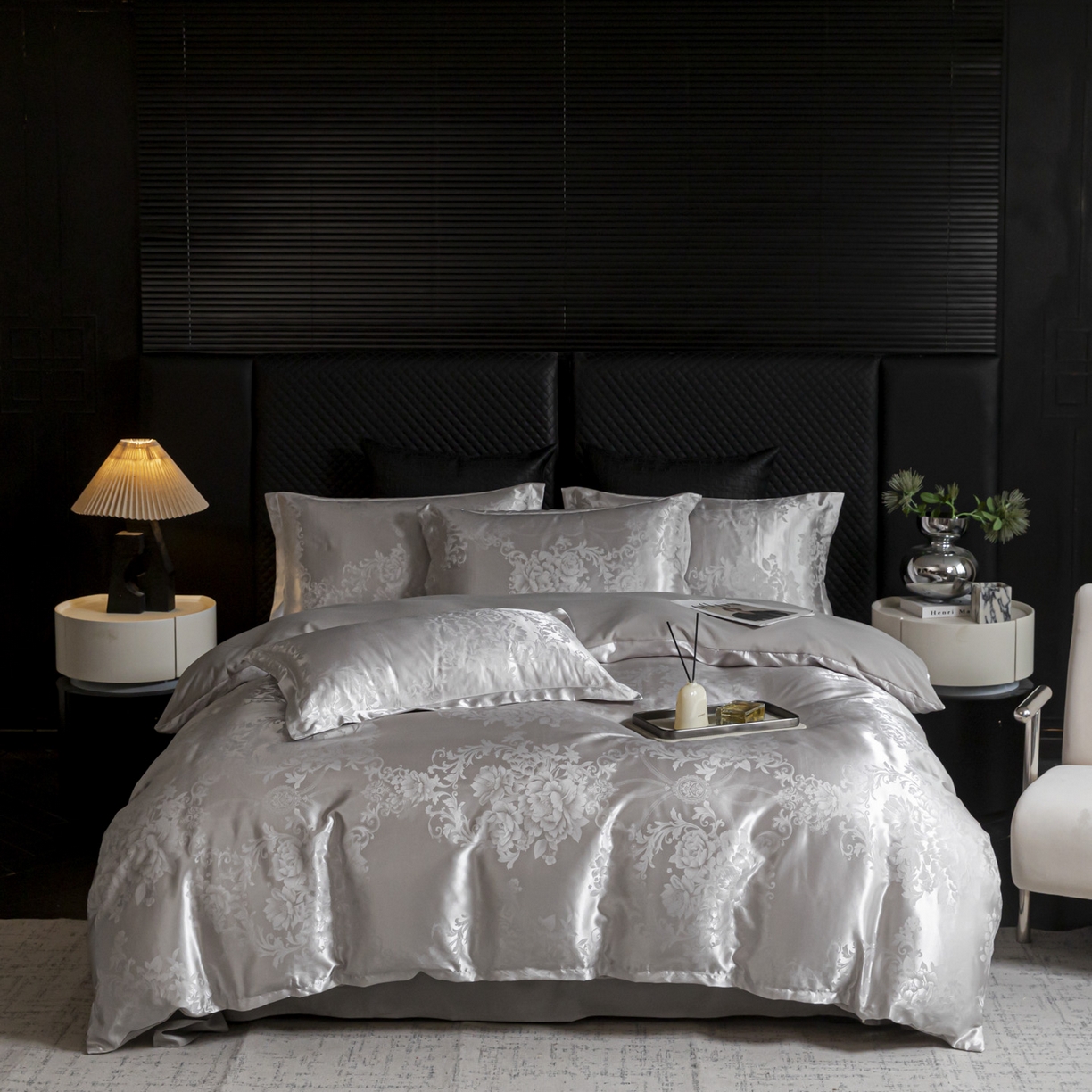 91家纺网 家纺一手货源 找家纺 （总）莱欧纳家纺 2025新款轻奢欧式提花四件套