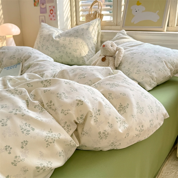 91家纺网 家纺一手货源 找家纺 多品家纺 2025春夏新款超柔云感水洗棉单被套 被套单件 翠微