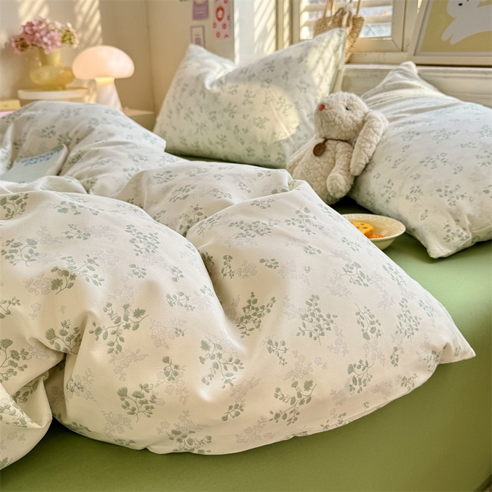 91家纺网 家纺一手货源 找家纺 多品家纺 2025春夏新款超柔云感水洗棉单被套 被套单件 翠微