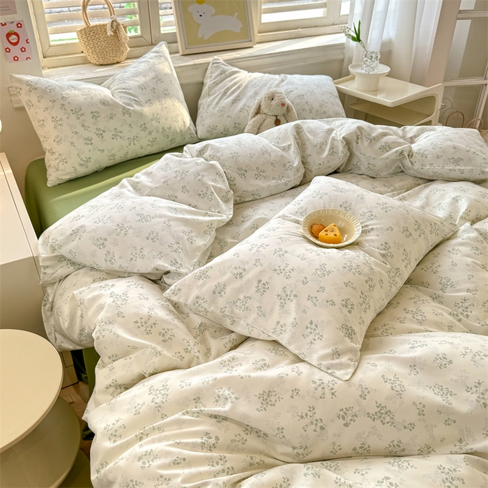 91家纺网 家纺一手货源 找家纺 多品家纺 2025春夏新款超柔云感水洗棉单被套 被套单件 翠微