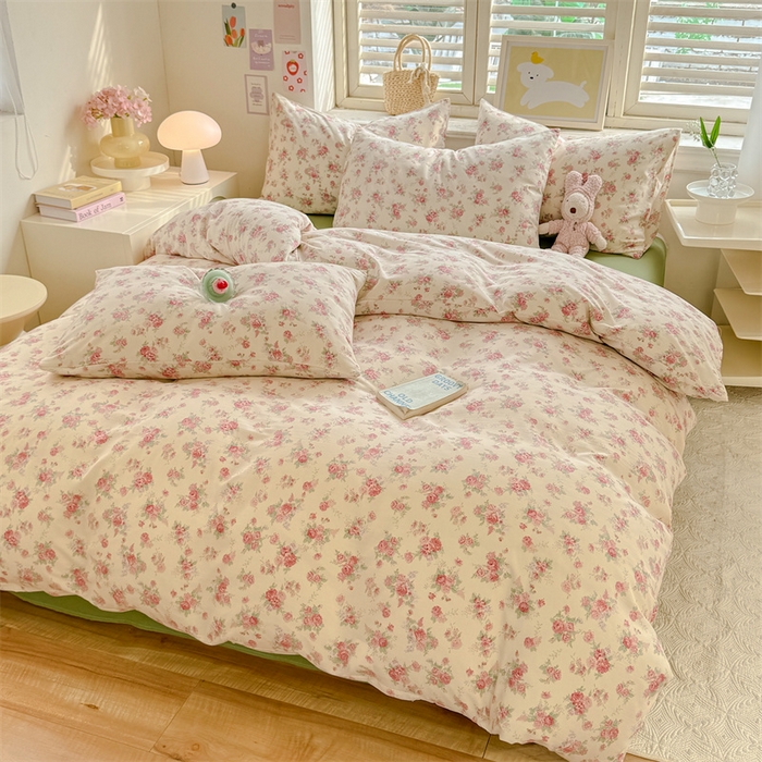 91家纺网 家纺一手货源 找家纺 多品家纺 2025春夏新款超柔云感水洗棉单被套 被套单件 漫芙