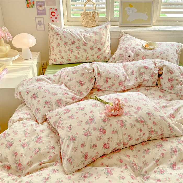 91家纺网 家纺一手货源 找家纺 多品家纺 2025春夏新款超柔云感水洗棉单被套 被套单件 漫芙