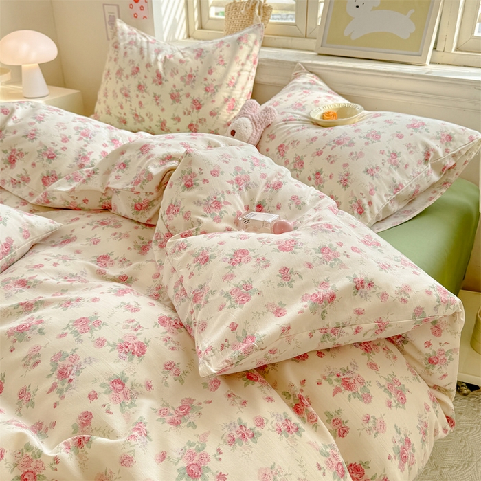 91家纺网 家纺一手货源 找家纺 多品家纺 2025春夏新款超柔云感水洗棉单被套 被套单件 漫芙