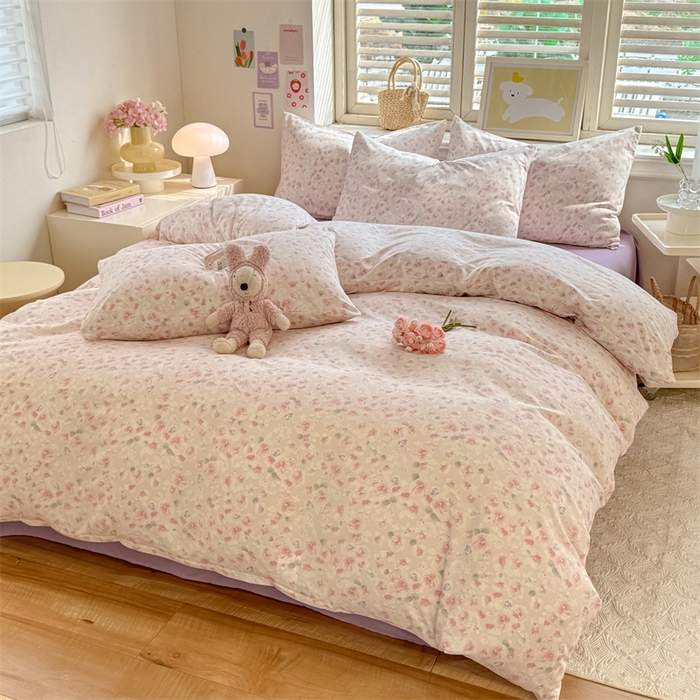 91家纺网 家纺一手货源 找家纺 多品家纺 2025春夏新款超柔云感水洗棉单被套 被套单件 香颂