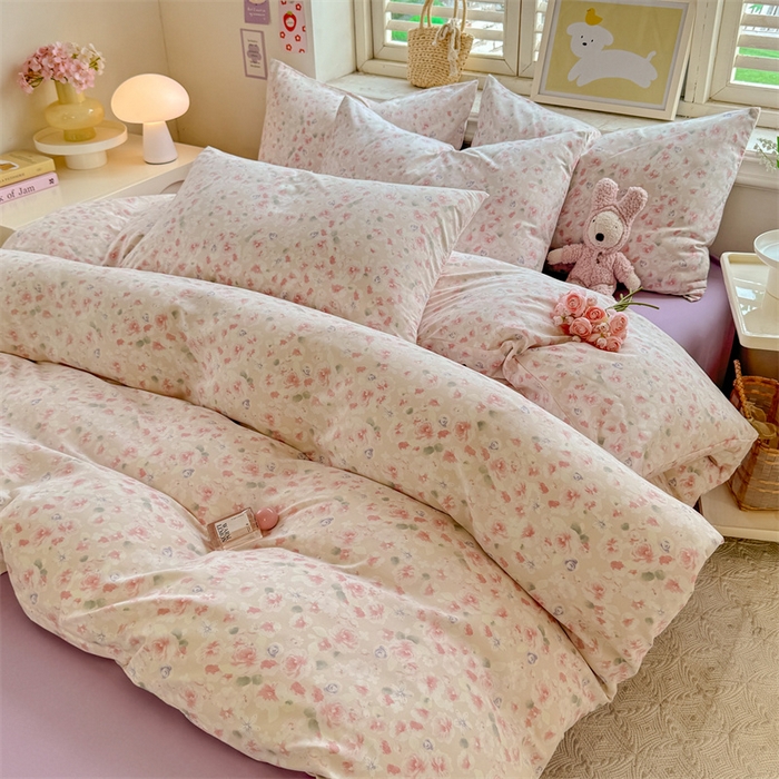 91家纺网 家纺一手货源 找家纺 多品家纺 2025春夏新款超柔云感水洗棉单被套 被套单件 香颂