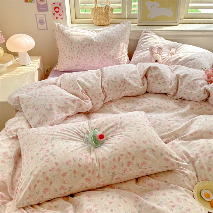 91家纺网 家纺一手货源 找家纺 多品家纺 2025春夏新款超柔云感水洗棉单被套 被套单件 香颂