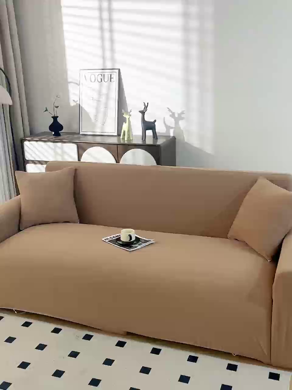 91家纺网 家纺一手货源 找家纺 （总）沐沐家纺  2026新款素鸢沙发套