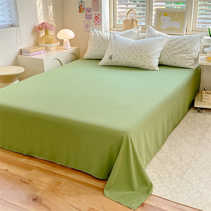 91家纺网 家纺一手货源 找家纺 多品家纺 2025春夏新款超柔云感水洗棉单被套 被套单件 叶雨兔