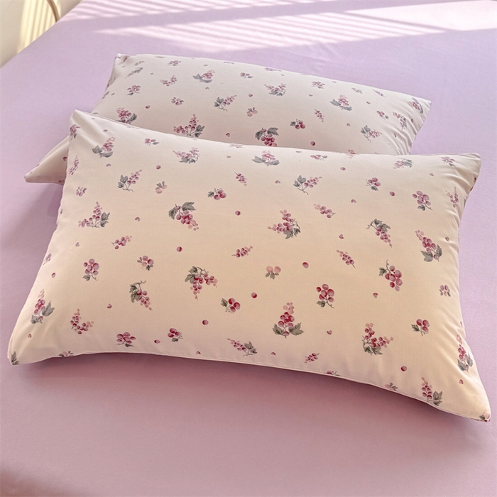 91家纺网 家纺一手货源 找家纺 多品家纺 2025春夏新款超柔云感水洗棉单被套 被套单件 紫葡萄