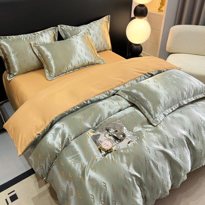 91家纺网 家纺一手货源 找家纺 莱欧纳家纺 2025新款轻奢欧式提花四件套 斑斓梦境