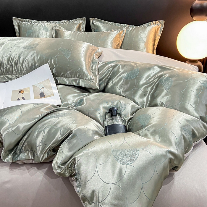 91家纺网 家纺一手货源 找家纺 莱欧纳家纺 2025新款轻奢欧式提花四件套 本初-灰