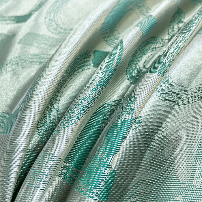 91家纺网 家纺一手货源 找家纺 莱欧纳家纺 2025新款轻奢欧式提花四件套 蒂法尼的清晨-绿