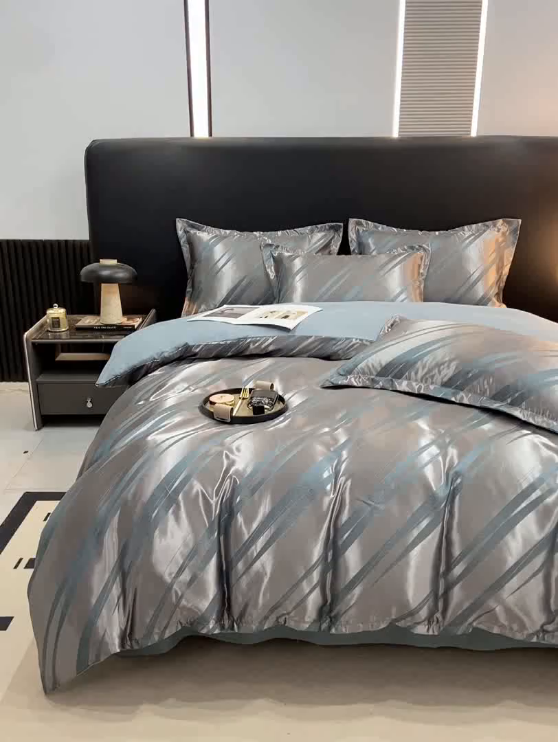 91家纺网 家纺一手货源 找家纺 （总）莱欧纳家纺 2025新款轻奢欧式提花四件套