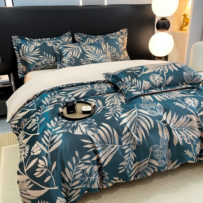 91家纺网 家纺一手货源 找家纺 莱欧纳家纺 2025新款轻奢欧式提花四件套 典雅时光