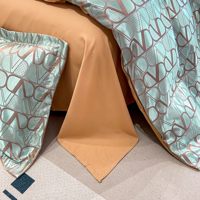 91家纺网 家纺一手货源 找家纺 莱欧纳家纺 2025新款轻奢欧式提花四件套 卡唯曼