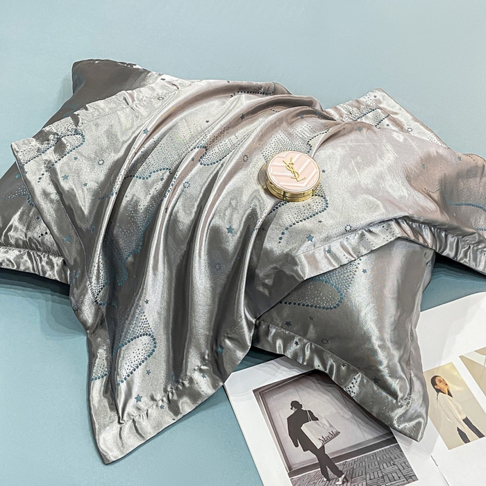 91家纺网 家纺一手货源 找家纺 莱欧纳家纺 2025新款轻奢欧式提花四件套 唯美-灰