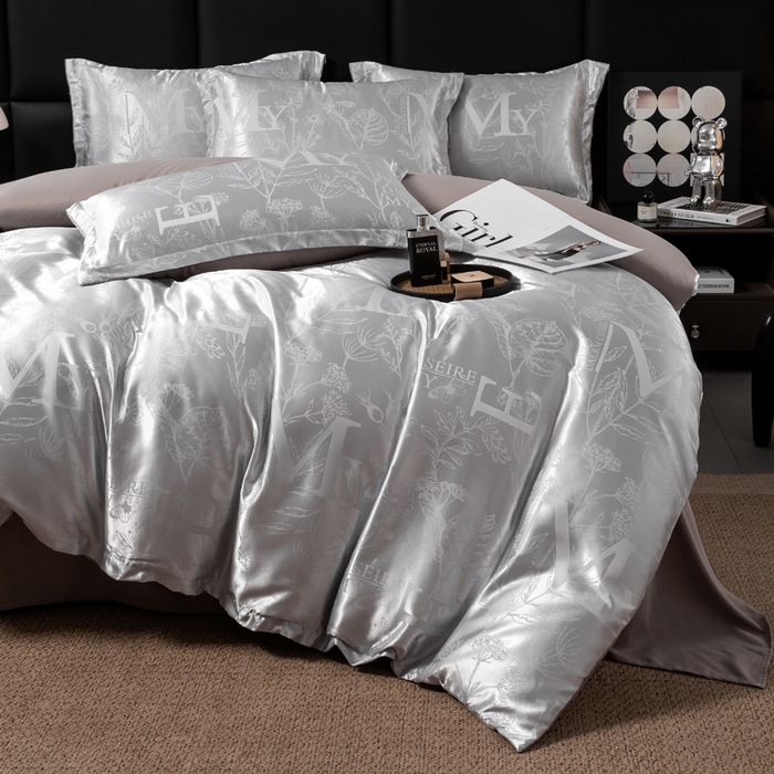 91家纺网 家纺一手货源 找家纺 莱欧纳家纺 2025新款轻奢欧式提花四件套 意林故事