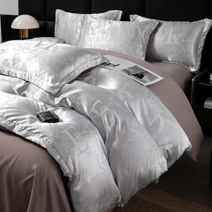 91家纺网 家纺一手货源 找家纺 莱欧纳家纺 2025新款轻奢欧式提花四件套 意林故事