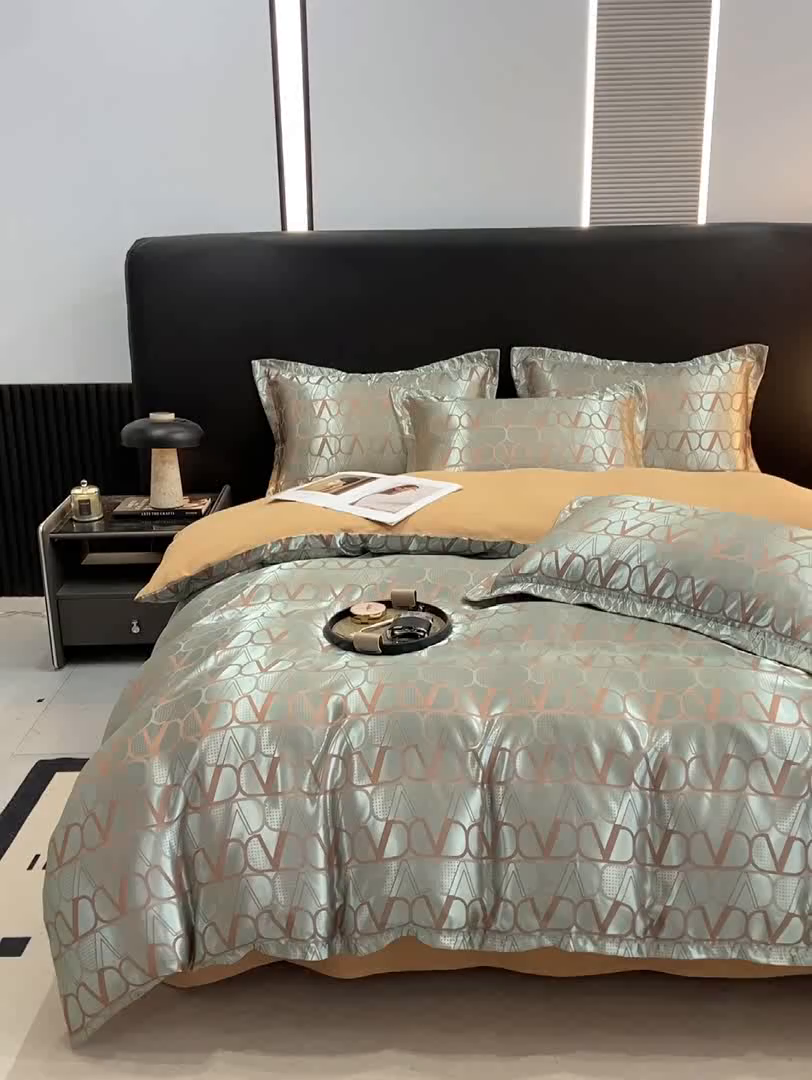 91家纺网 家纺一手货源 找家纺 莱欧纳家纺 2025新款轻奢欧式提花四件套 卡唯曼