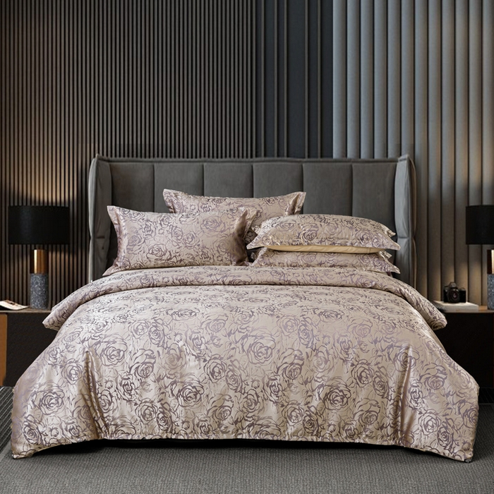 91家纺网 家纺一手货源 找家纺 （总）莱欧纳家纺 2025新款轻奢欧式提花四件套