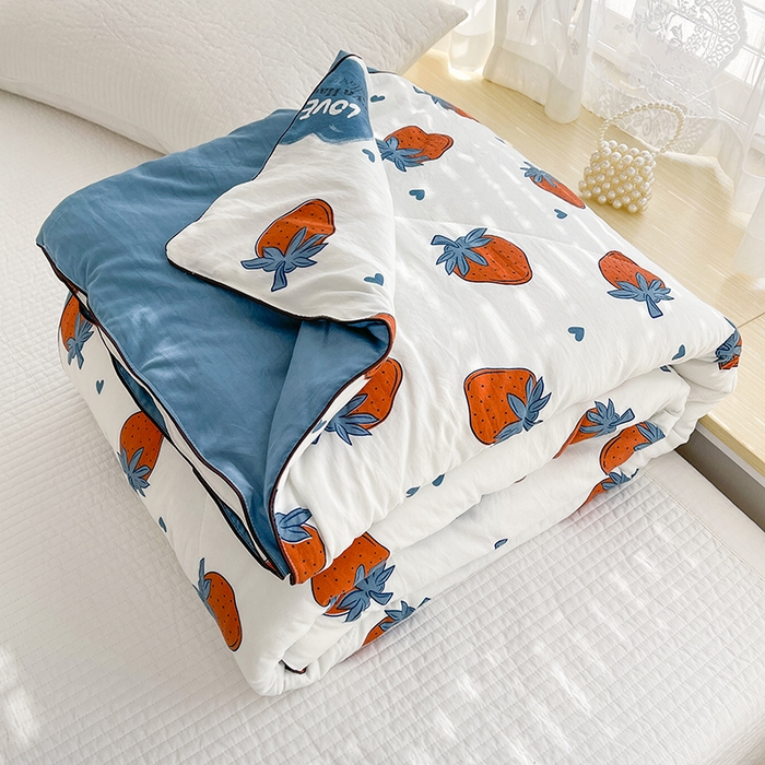 91家纺网 家纺一手货源 找家纺 （总）贝扬思 2025新款水洗邹邹纱夏被