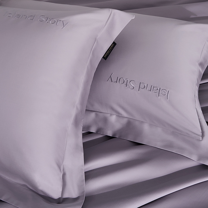 91家纺网 家纺一手货源 找家纺 轩和家居 2025新款LF80支超细旦天丝棉四件套 暮珀紫