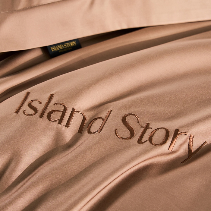 91家纺网 家纺一手货源 找家纺 轩和家居 2025新款LF80支超细旦天丝棉四件套 檀木棕