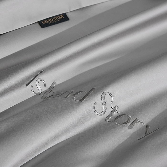 91家纺网 家纺一手货源 找家纺 轩和家居 2025新款LF80支超细旦天丝棉四件套 雾锻银