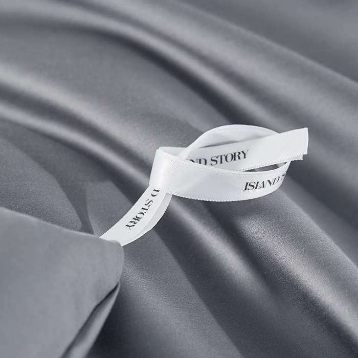 91家纺网 家纺一手货源 找家纺 轩和家居 2025新款LF80支超细旦天丝棉四件套 夜泊灰