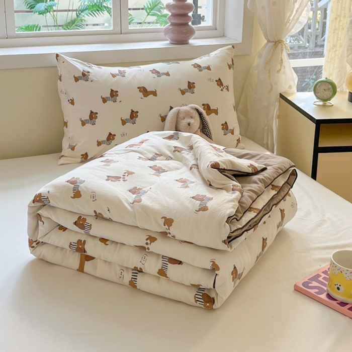 91家纺网 家纺一手货源 找家纺 （总）贝扬思 2025新款水洗邹邹纱夏被