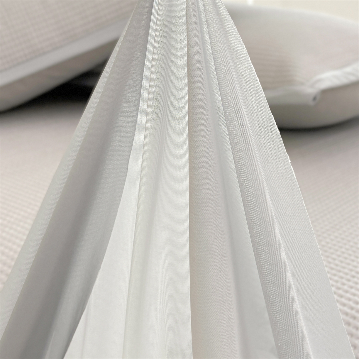 91家纺网 家纺一手货源 找家纺 宜派家纺 2025新款高分子凉感丝床裙凉席三件套系列 可爱熊-灰 床裙款