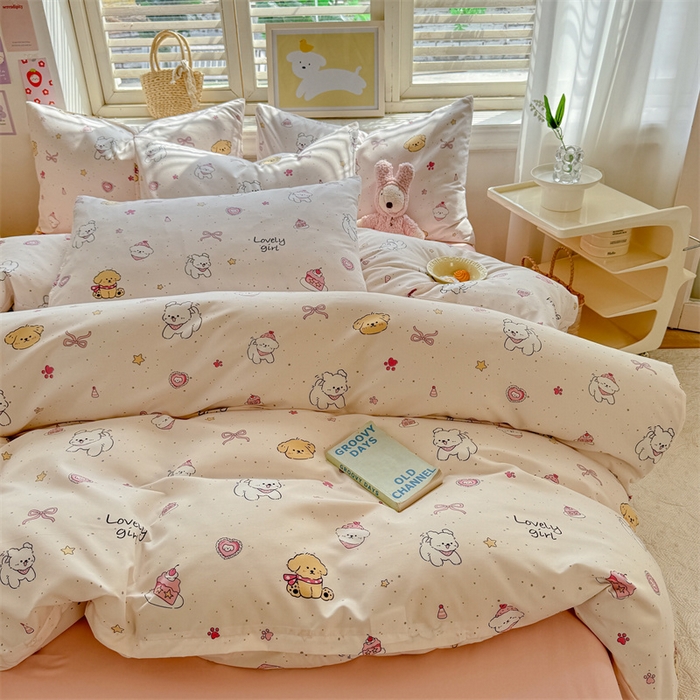 91家纺网 家纺一手货源 找家纺 （总）多品家纺 2025春夏新款超柔云感水洗棉四件套