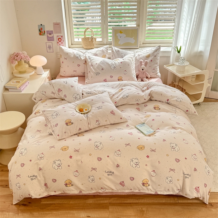 91家纺网 家纺一手货源 找家纺 （总）多品家纺 2025春夏新款超柔云感水洗棉四件套