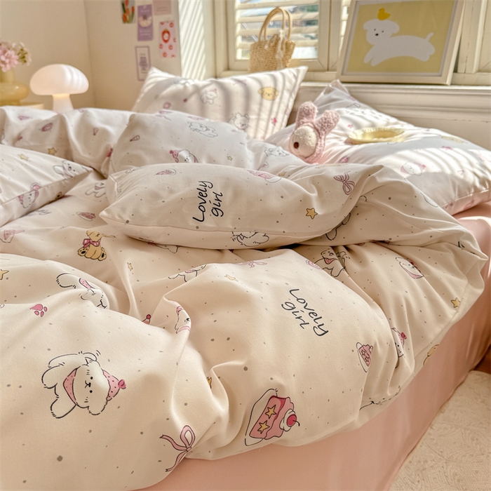 91家纺网 家纺一手货源 找家纺 （总）多品家纺 2025春夏新款超柔云感水洗棉四件套