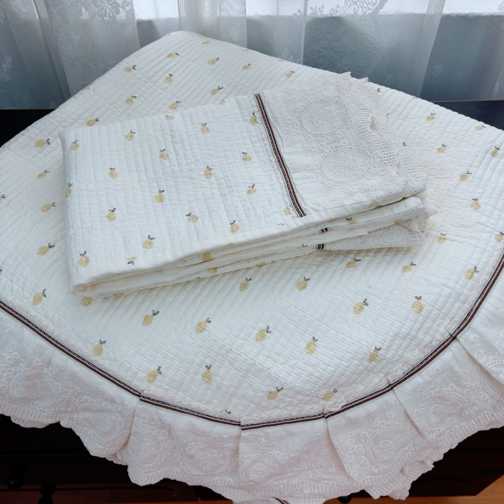 91家纺网 家纺一手货源 找家纺 （总）暖居 2025新款法式13370高密小碎花40支全棉纯棉床盖四件套