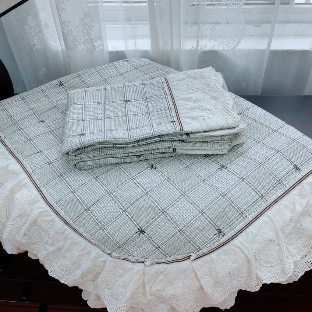 91家纺网 家纺一手货源 找家纺 （总）暖居 2025新款法式13370高密小碎花40支全棉纯棉床盖四件套