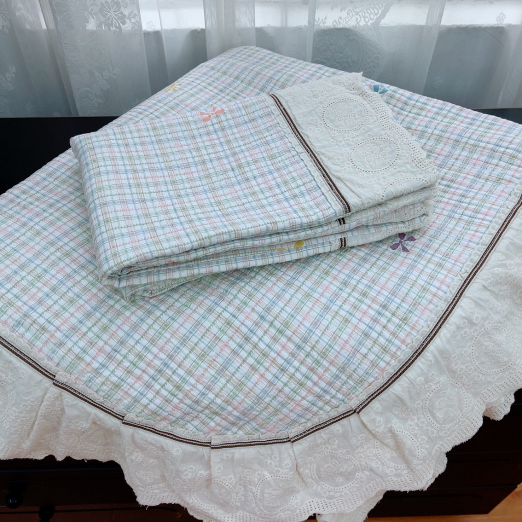 91家纺网 家纺一手货源 找家纺 （总）暖居 2025新款法式13370高密小碎花40支全棉纯棉床盖四件套