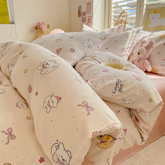 91家纺网 家纺一手货源 找家纺 （总）多品家纺 2025春夏新款超柔云感水洗棉单被套 被套单件