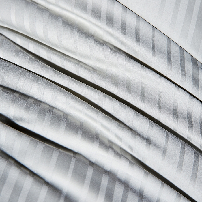 91家纺网 家纺一手货源 找家纺 静若居羽绒被壳 2023新款 全棉缎条羽绒枕缎纹羽绒枕立体羽绒枕 缎条灰色高枕