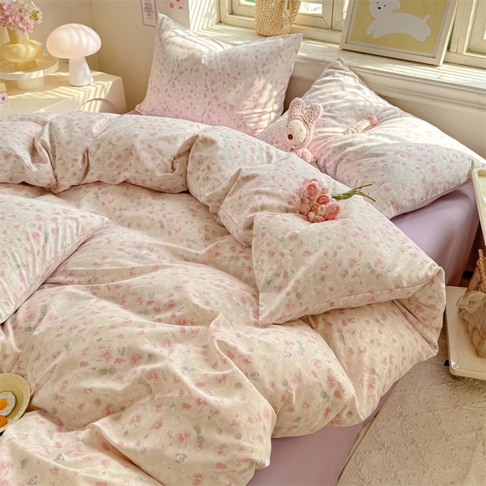 91家纺网 家纺一手货源 找家纺 多品家纺 2025春夏新款超柔云感水洗棉单被套 被套单件 香颂