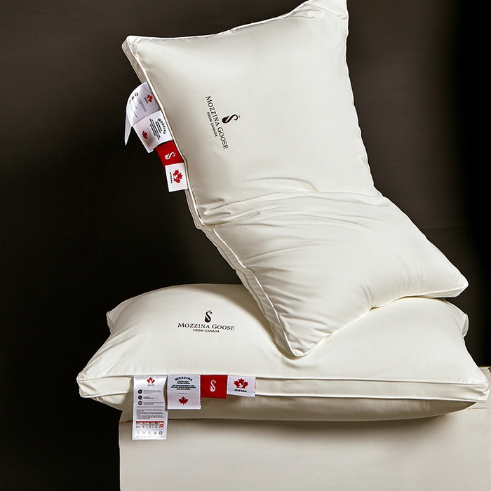 （总）静若居羽绒被壳 2025新款高端抗菌可水洗鹅绒枕头护颈枕助睡眠家用酒店高端羽绒软枕