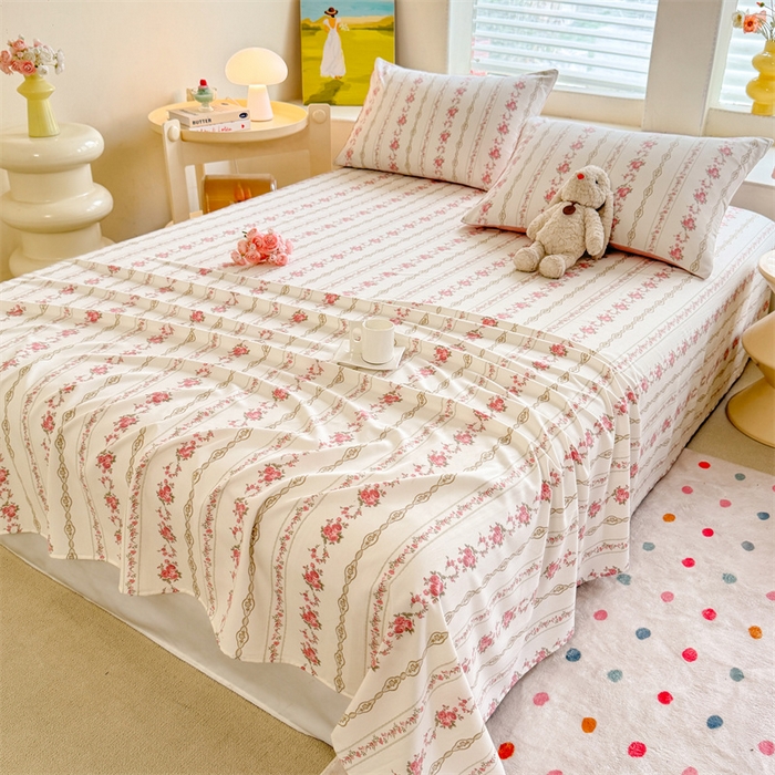 91家纺网 家纺一手货源 找家纺 （总）多品家纺 2025春夏新款超柔水洗棉单床单 床单单件