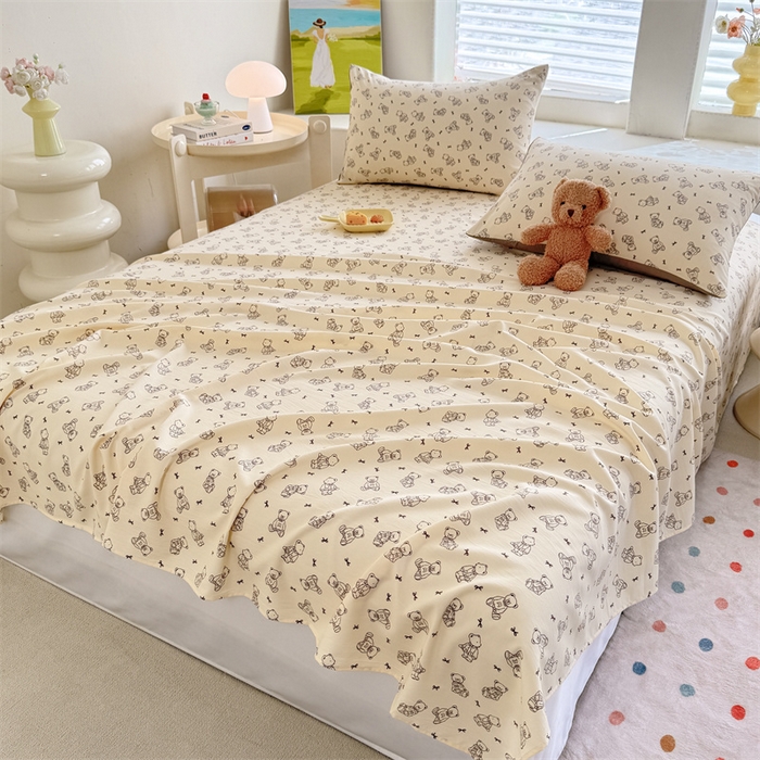 91家纺网 家纺一手货源 找家纺 （总）多品家纺 2025春夏新款超柔水洗棉单床单 床单单件