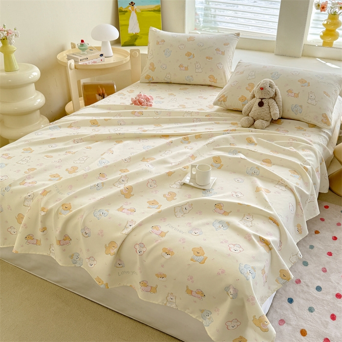 91家纺网 家纺一手货源 找家纺 （总）多品家纺 2025春夏新款超柔水洗棉单床单 床单单件