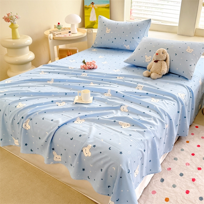 91家纺网 家纺一手货源 找家纺 （总）多品家纺 2025春夏新款超柔水洗棉单床单 床单单件