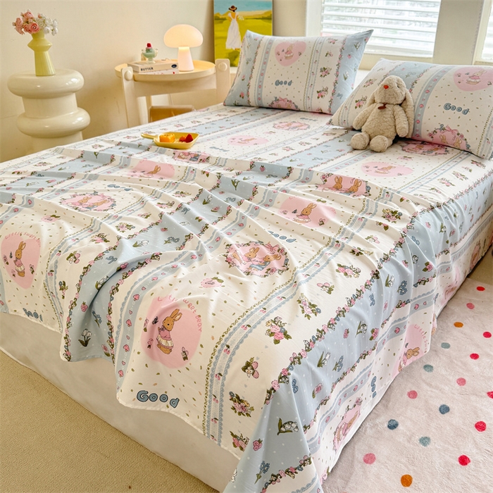 91家纺网 家纺一手货源 找家纺 （总）多品家纺 2025春夏新款超柔水洗棉单床单 床单单件