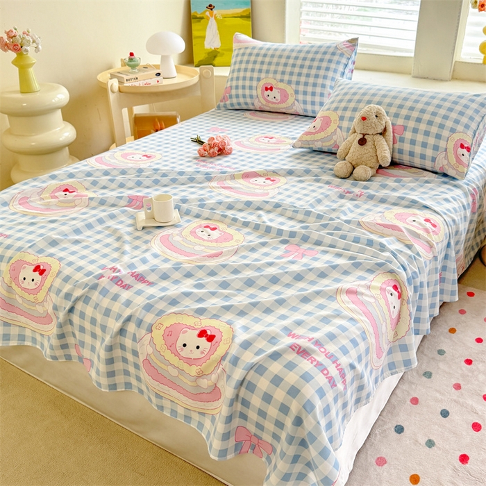 91家纺网 家纺一手货源 找家纺 （总）多品家纺 2025春夏新款超柔水洗棉单床单 床单单件